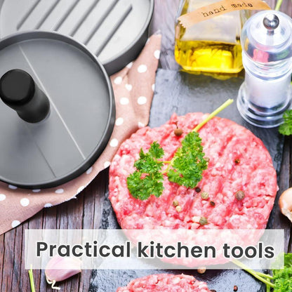 Burgerpresse Hamburger Patty Presse Antihaft Aluguss BBQ Set 100