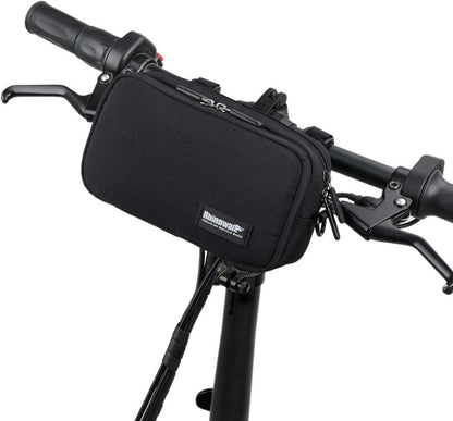 Fahrrad Vordertasche mit Regenhülle, multifunktional, Schwarz