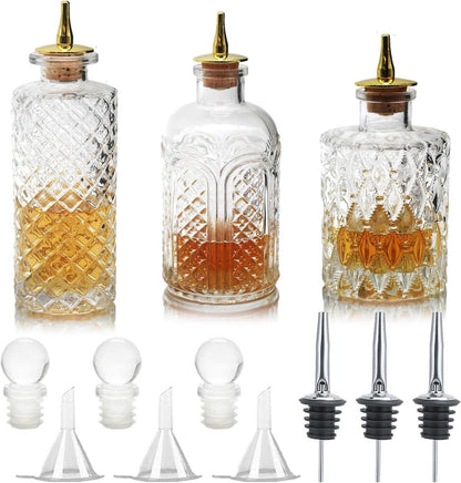 Bitterflasche für Cocktails Glasflaschen Armaturenbrett-Deckel