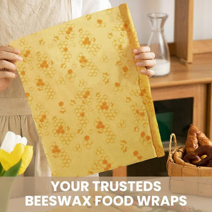 Bienenwachs-Wraps 100% Baumwolle nachhaltig wiederverwendbare