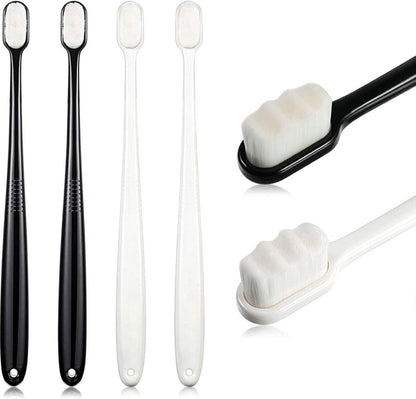 4-teilige Nano-Soft-Zahnbürste mit extra weichen Borsten