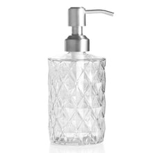 Glas Seifenspender Edelstahlpumpe 340ml Küche Bad