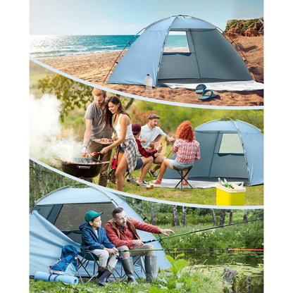 Forceatt Strandmuschel Tragbares Sonnenzelt 3-4 Personen Uv