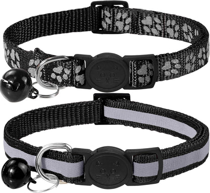 Reflektierendes Katzenhalsband mit Sicherheitsverschluss und