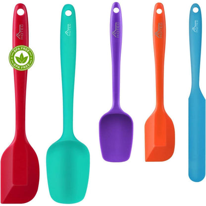 Hotec Teigschaber Silikon Spatel Set 5-teilig