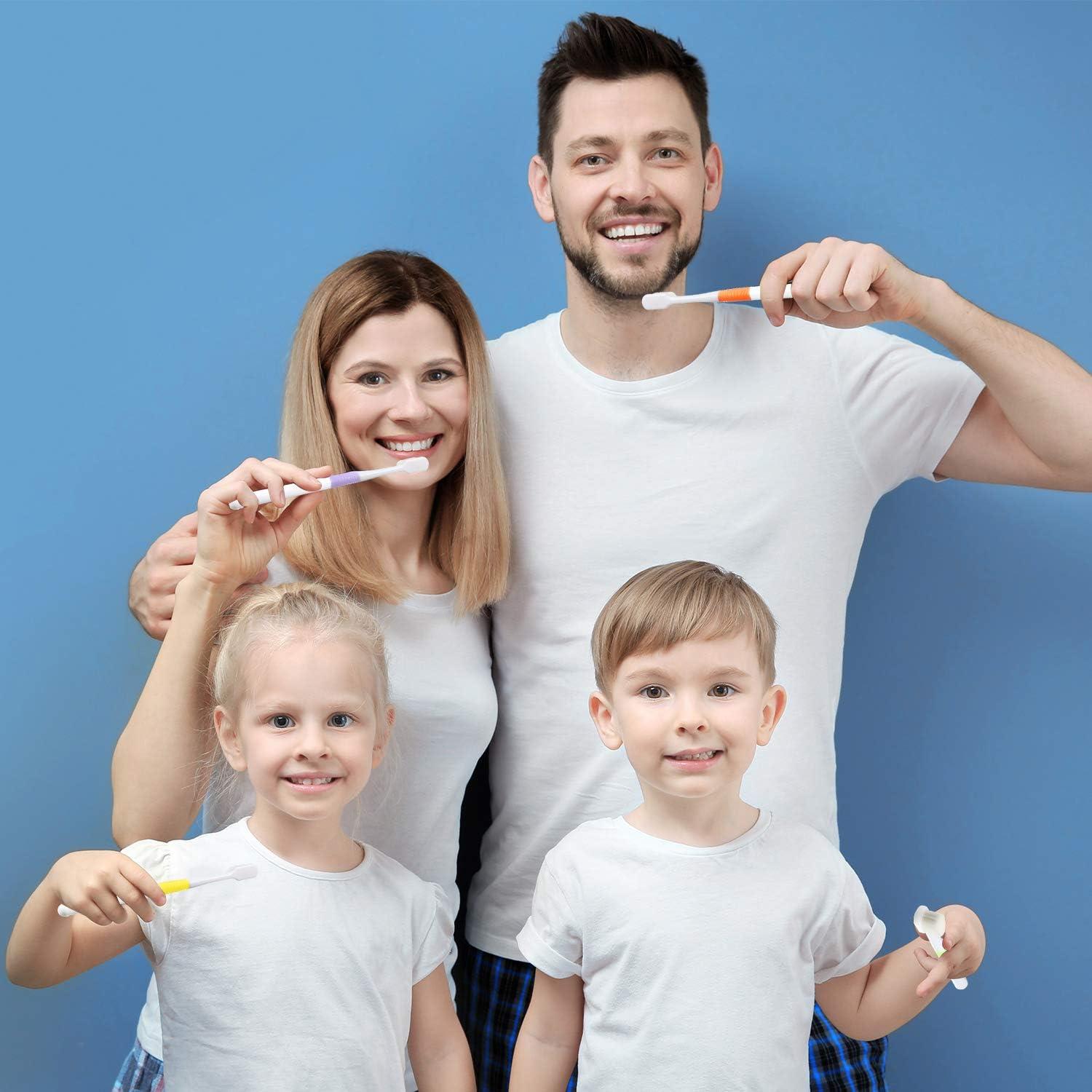 4er Pack Micro Nano Zahnbürste Extra Weiche Borsten für Zerbrechliches