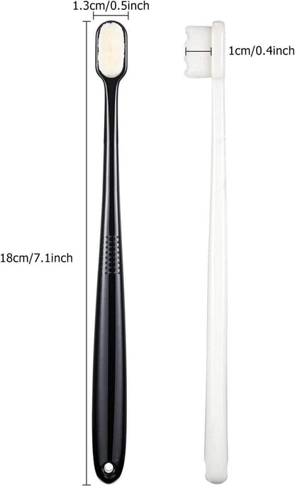 4er Set Weiche Micro-Nano Zahnbürsten für Erwachsene und