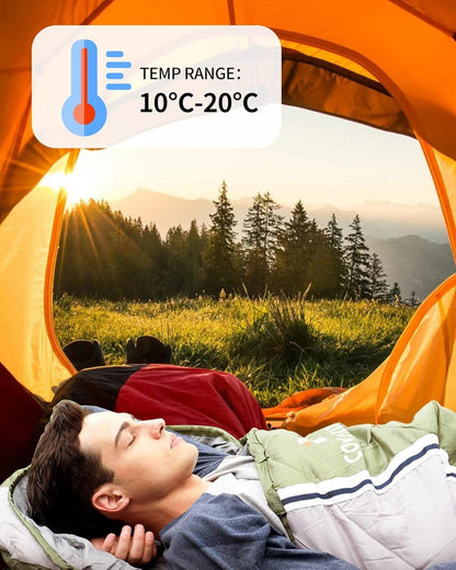 COVACURE Schlafsack Outdoor 4 Jahreszeiten Ultraleicht Deckenschlafsack