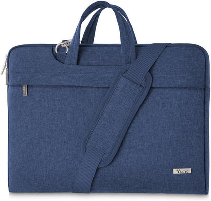 Voova Laptoptasche 17,3 Zoll Leicht Wasserdicht Schultergurt Blau