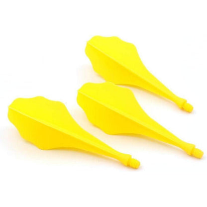 Dartflüge Set Gelb Welle verstärkte Mikrolinien 74,5mm 3er