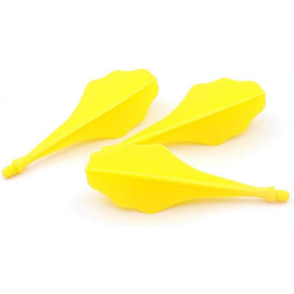 Dartflüge Set Gelb Welle verstärkte Mikrolinien 74,5mm 3er
