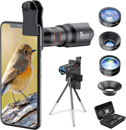 Handy Objektiv Kit 22X Tele Makro Weitwinkel Fisheye Lens Set