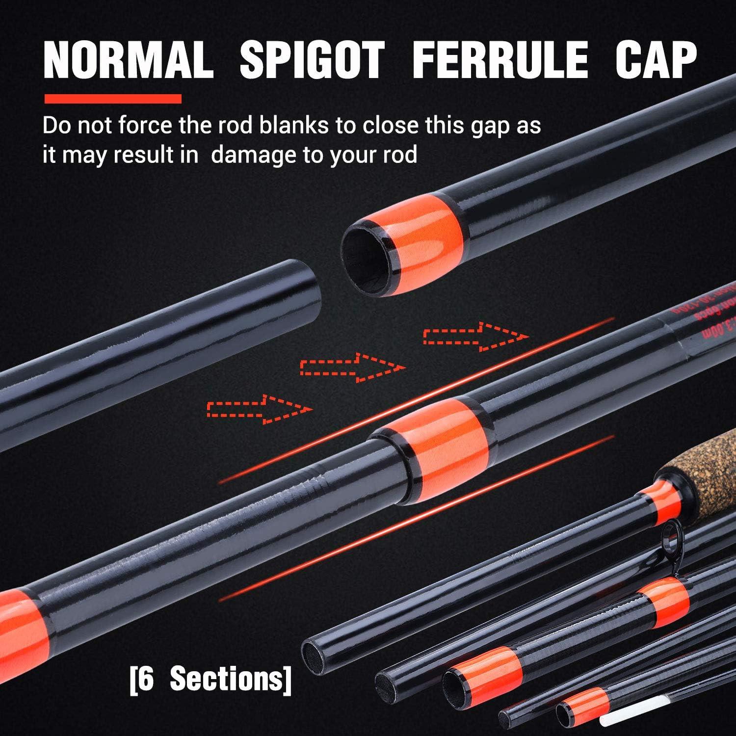 Feeder Rod 3 Spitzen Tragbare Angelrute Spinning Casting Travel Rod