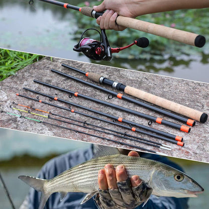 Sougayilang Feeder Rod 3 Spitzen Tragbare Angelrute Vollsortiment Karpfen