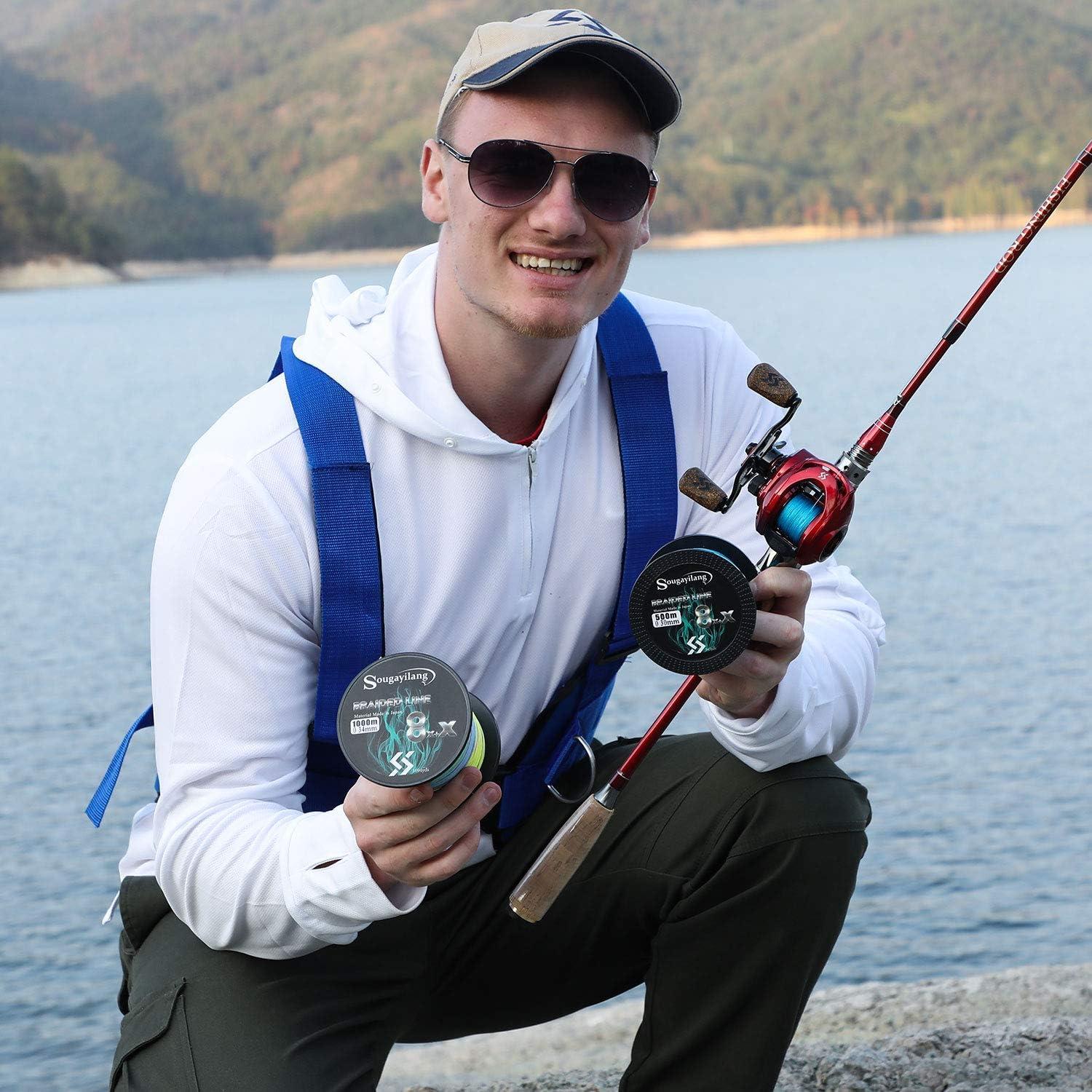 Sougayilang Baitcasting Angelrolle 8,1:1 magnetisches Bremssystem 9+1 Kugellager