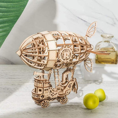 Rolife 3D Holz Zeppelin Puzzle Bausatz für Erwachsene und