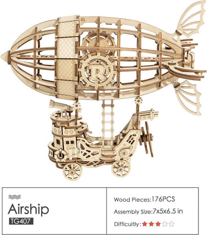 3D Puzzle Holz Zeppelin Modell Bausatz für Erwachsene und Kinder