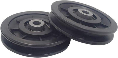2x LFJ 90mm Nylon Umlenkrolle Fitnessgeräte Ersatzteil