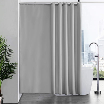 Duschvorhang Überlänge Anti-schimmel Textil Wasserdicht Waschbar Grau