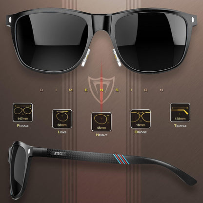 Polarisierte Herren Sport Sonnenbrille UV400 AL-MG