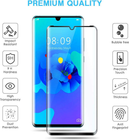 Tentoki Huawei P30 Pro Schutzfolie Panzerglas 2 Stück - 9H