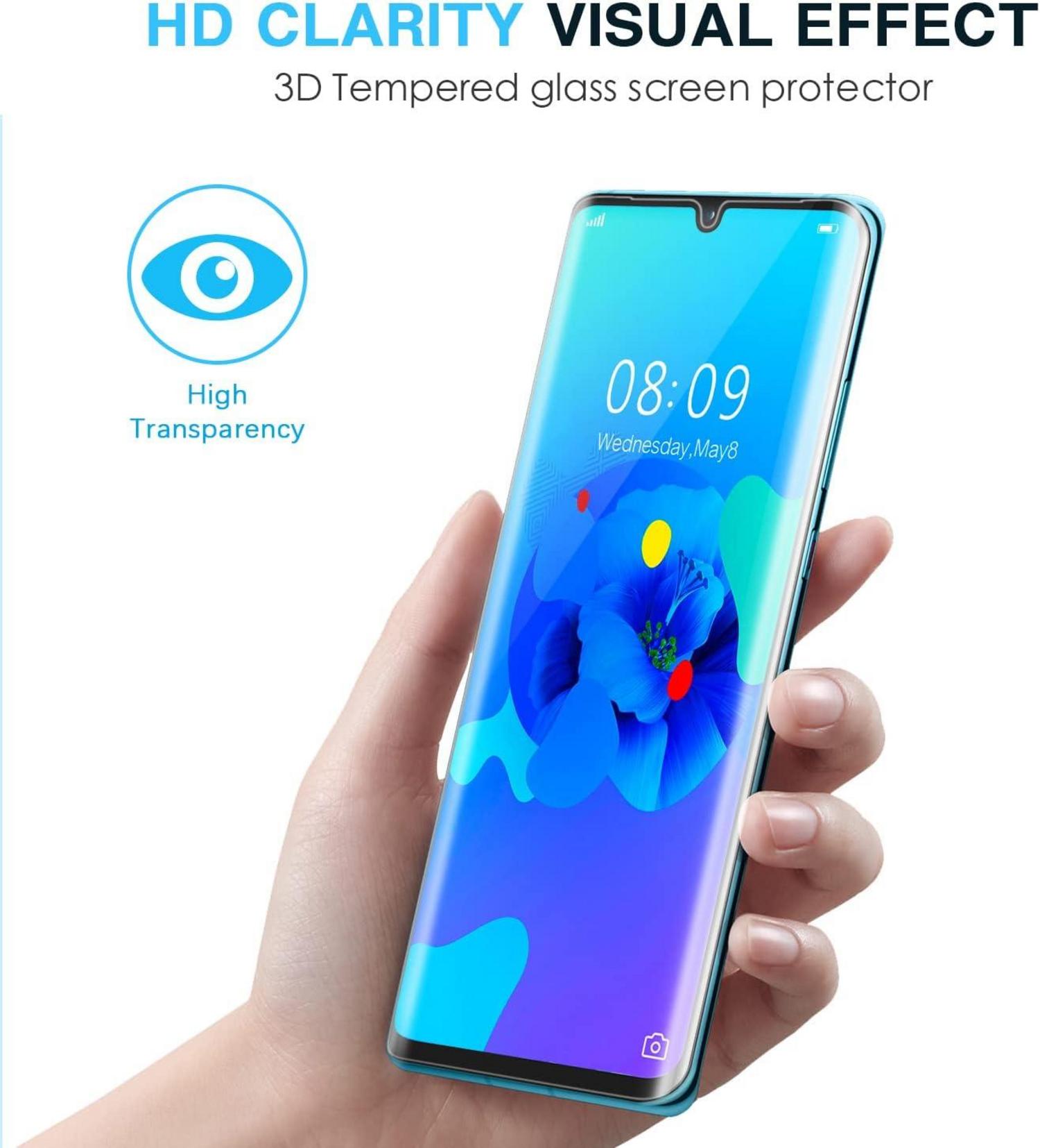 Huawei P30 Pro Panzerglas Schutzfolie 2 Stück 9H Härte Displayfolie