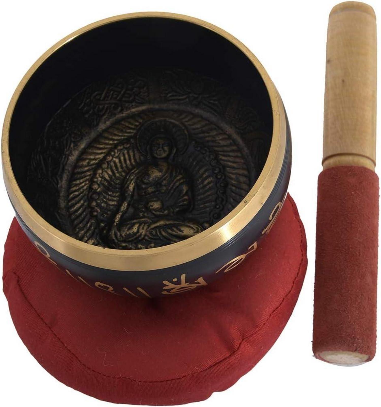 Tibetan Singing Bowl Set Chakra-Schüssel mit antikem Design