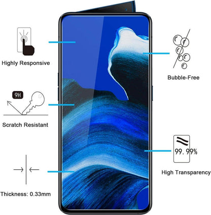 Panzer Schutz Glas Oppo Reno 2 2Z 2 Stück 9H Härte HD