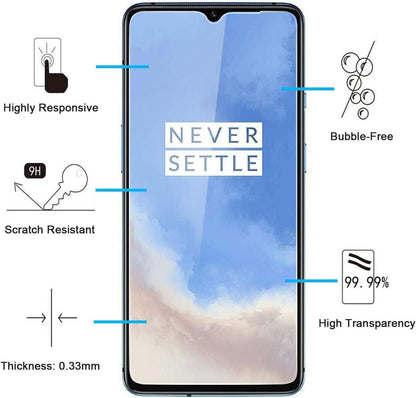 Panzer Schutz Glas für OnePlus 7T, 3 Stück, 9H