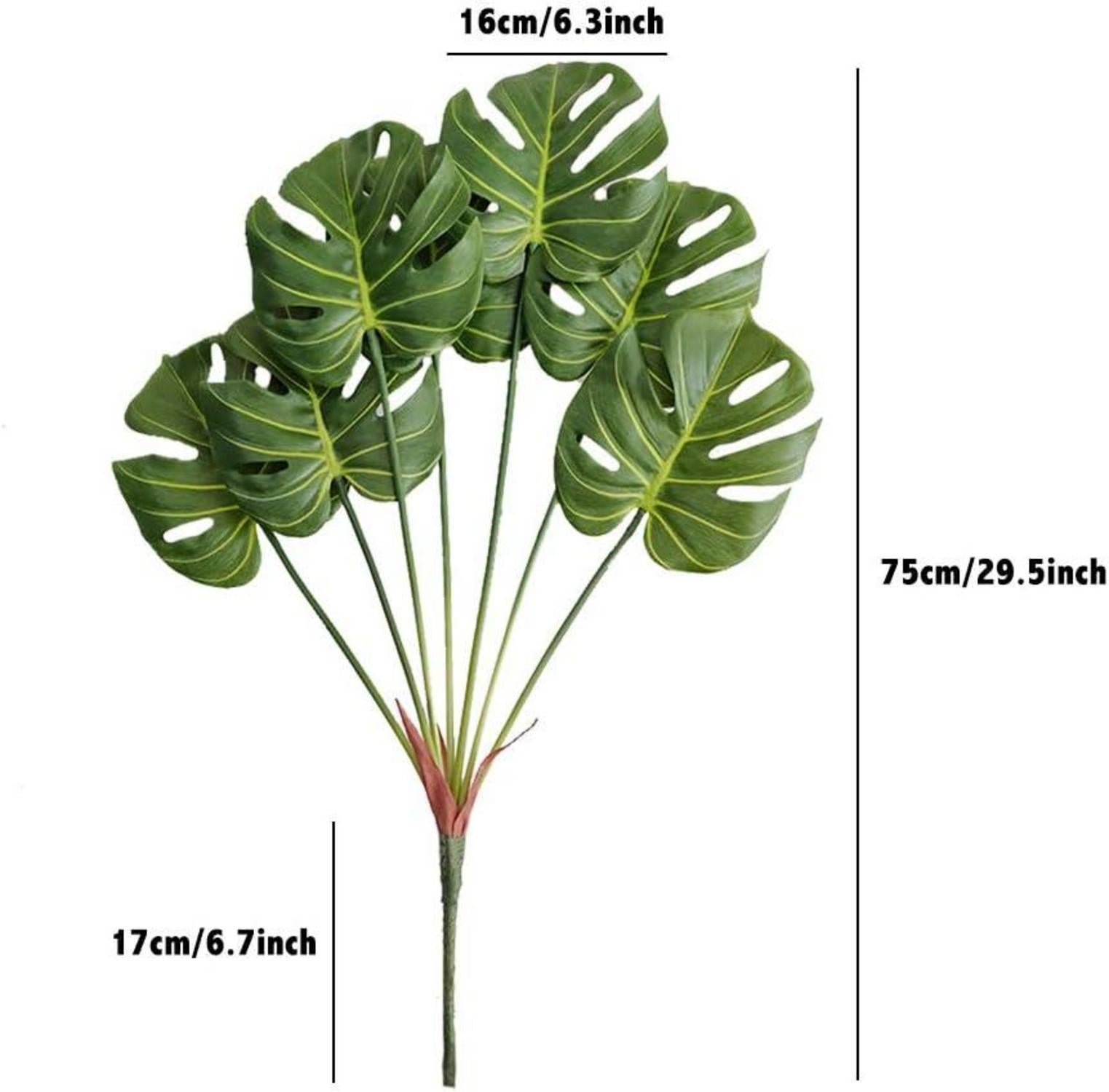 Künstliches Tropisches Palmblatt Philodendron 7 Blätter 75cm