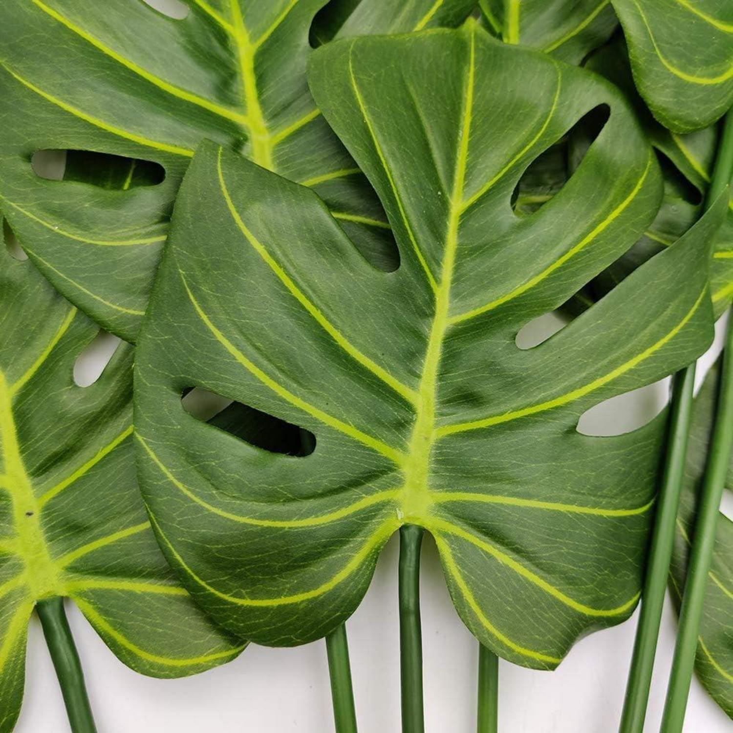 Künstliches tropisches Palmblatt Philodendron 7 Blätter 75cm