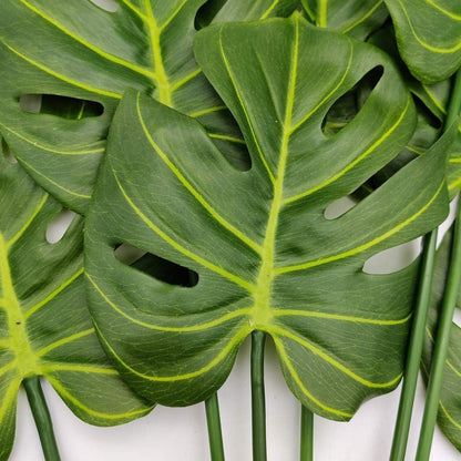 Künstliches tropisches Palmblatt Philodendron 7 Blätter 75cm