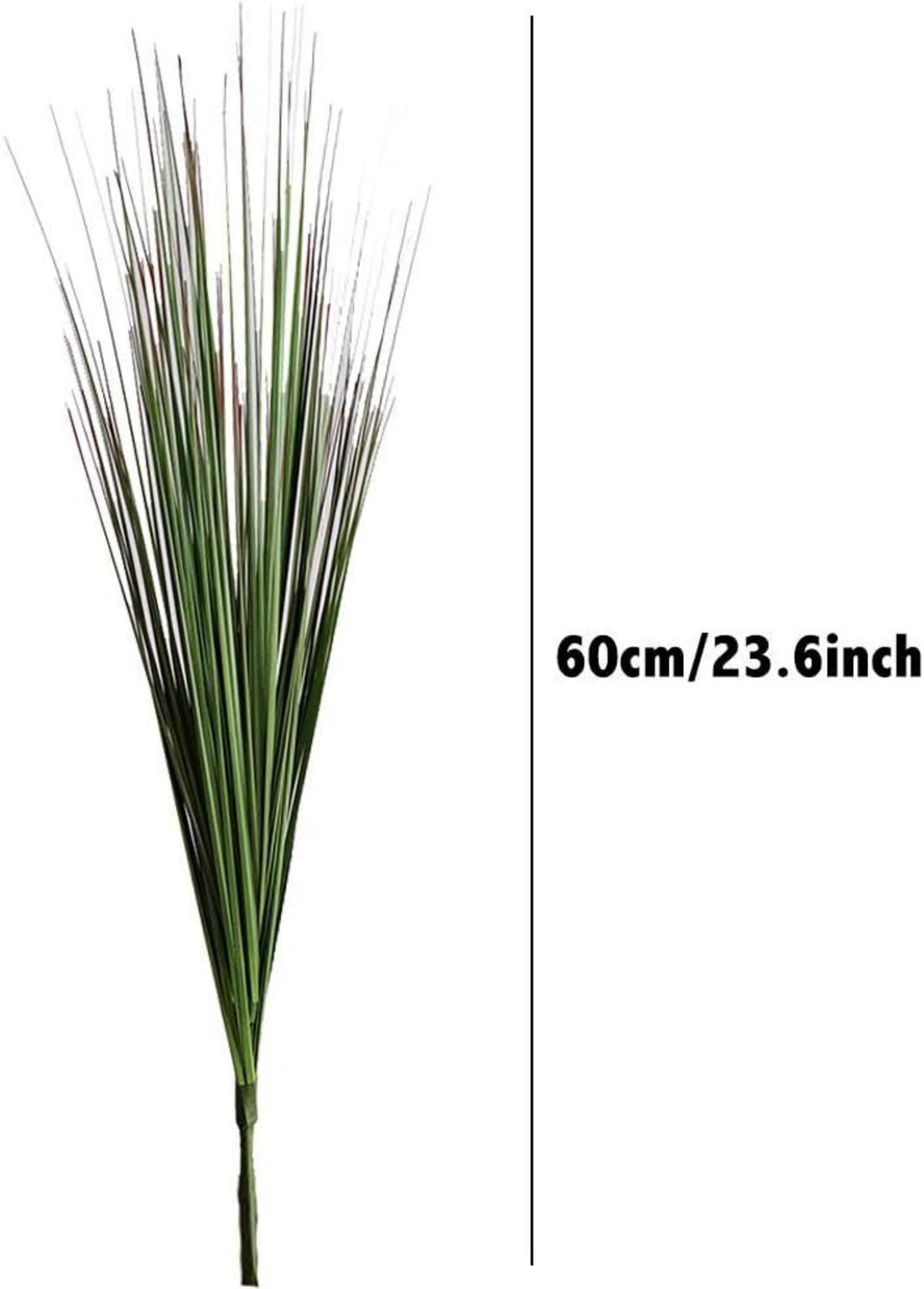 3er-Pack Künstliche Zwiebelgras Grün Gefälschte Sträucher 64