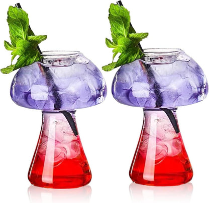 Pilzglas Cocktailgläser Set 2 Stück 250ml Transparent