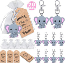Elefante Schlüsselanhänger Dankeschön Set 20 Stk für Taufe & Party