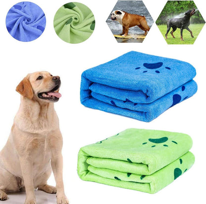Hundehandtuch 2er Pack Groß Weich Microfiber Schnelltrocknend 140x70cm