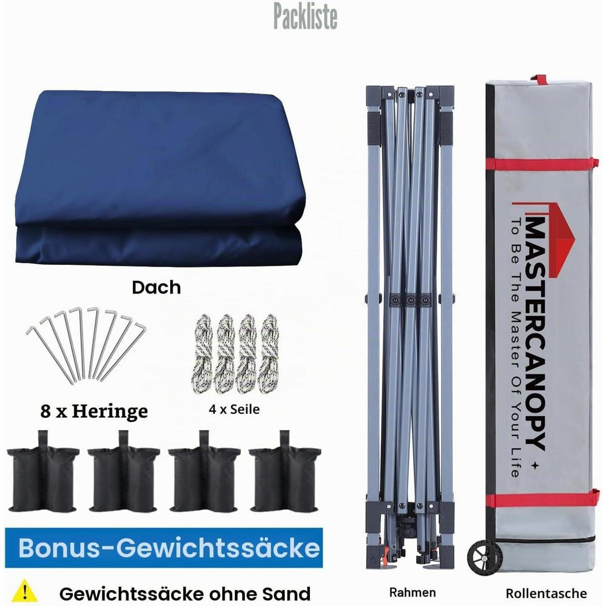3x3 Pop-up Pavillon – Höhenverstellbar & Wasserabweisend
