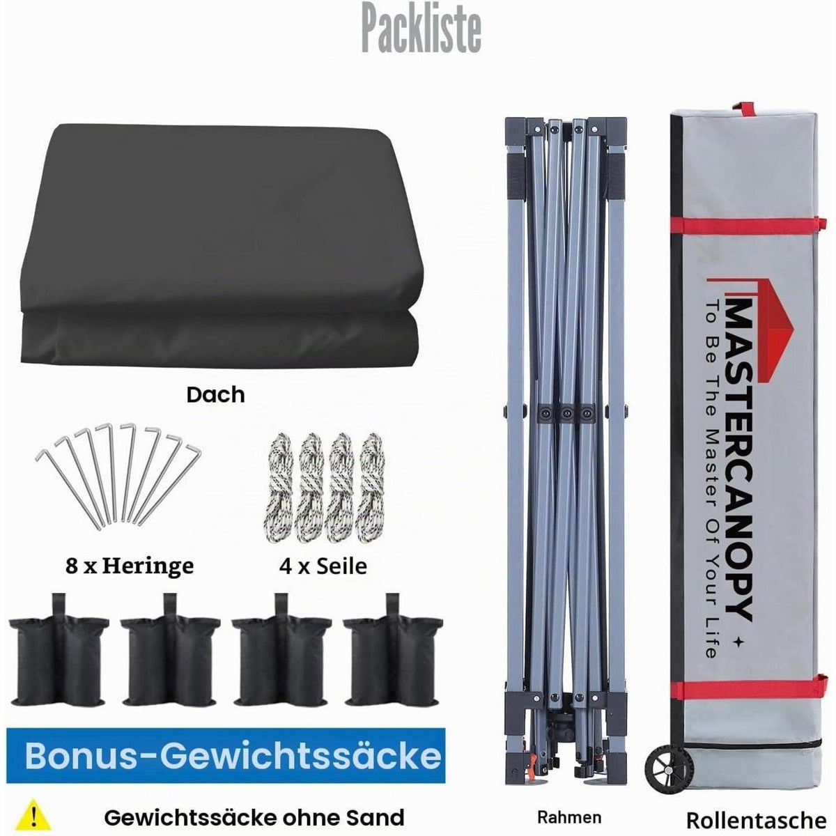 3x3 Pop-up Pavillon – Höhenverstellbar, Wasserabweisend & UV-Schutz