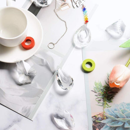 Kristall Sonnenfänger 15er Pack Feng Shui Glas Prisma