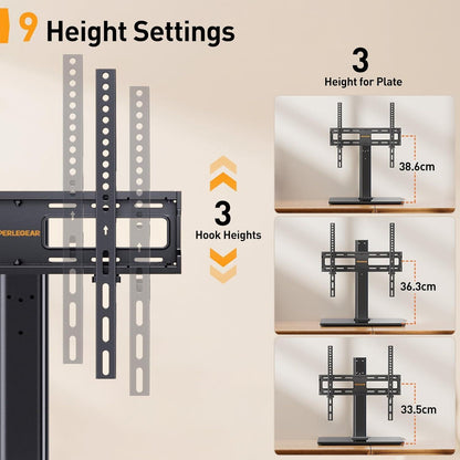 TV Standfuss Schwenkbarer Höhenverstellbar für 32-60 Zoll