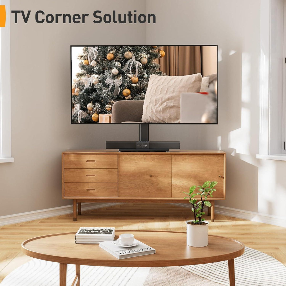 TV Standfuss Schwenkbarer 32-60 Zoll Fernseher Stabil Max.VESA 400x400mm