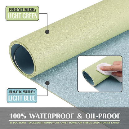 Wasserdichte Schreibtischunterlage 90x43cm PVC doppelseitig