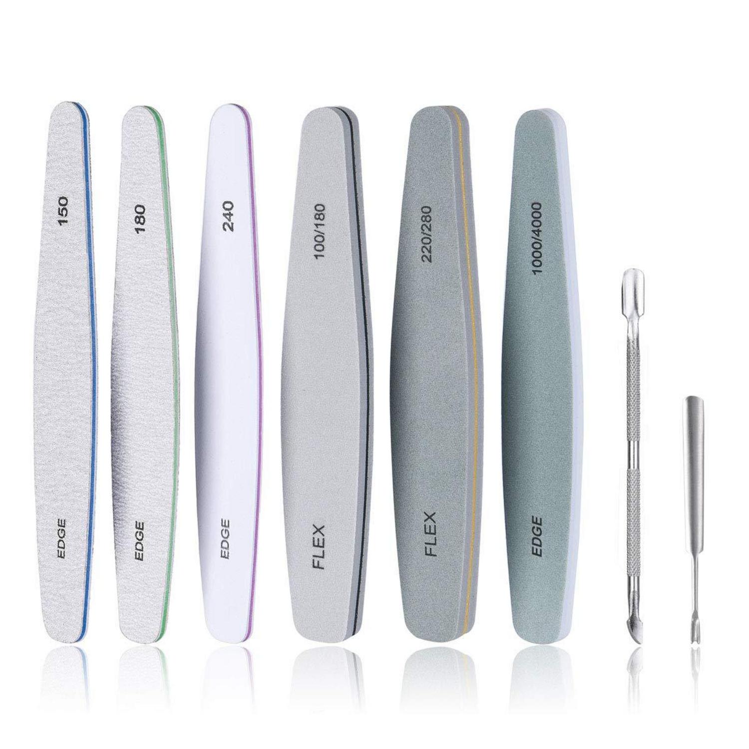 Nagelfeilen Set, Professional Doppelseitig Einweg 100/180