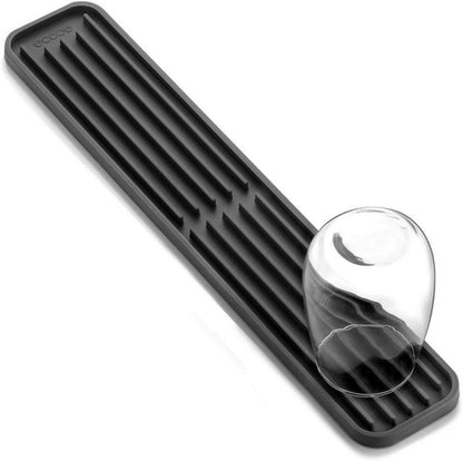 Ecov Silikon Abtropfmatte schmal Trockenmatte für Gläser Flaschen