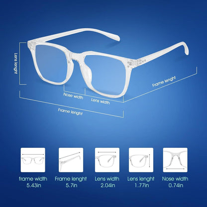 Occffy Blaulichtfilter Brille ohne Sehstärke - Herren Damen