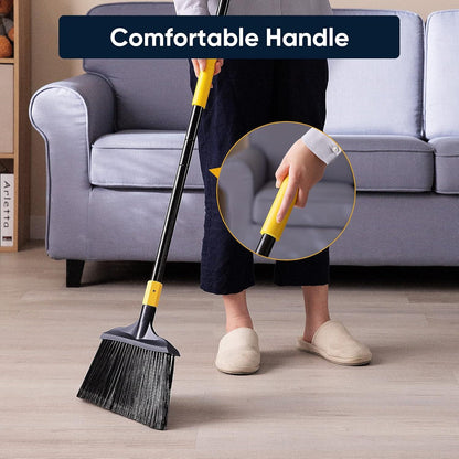 Robuster Besen für Außenbereich 137cm ideal für Innenhof Garage Lobby