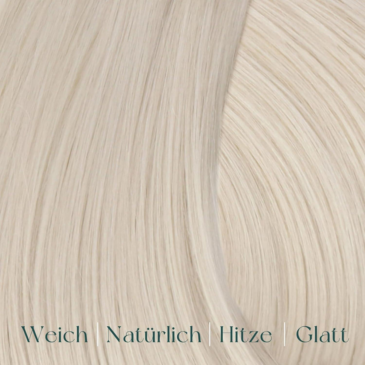 Blond Echthaar Clip-in Extensions – 45cm, 120g, #1000