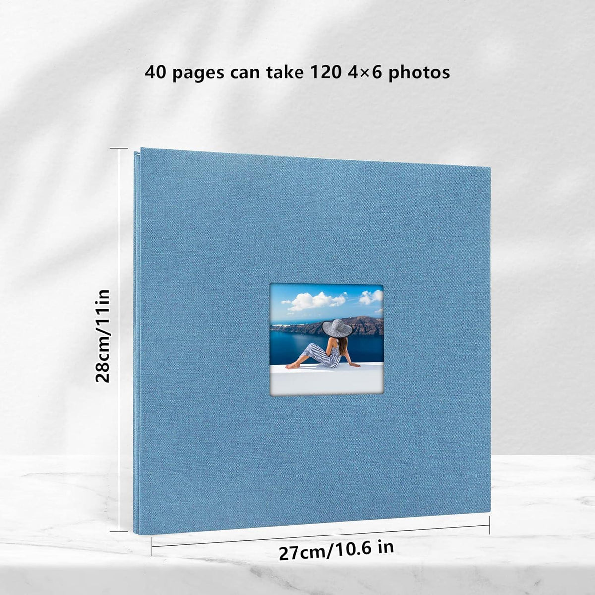 Selbstklebendes Fotoalbum zum Selbstgestalten mit weißem Seiten