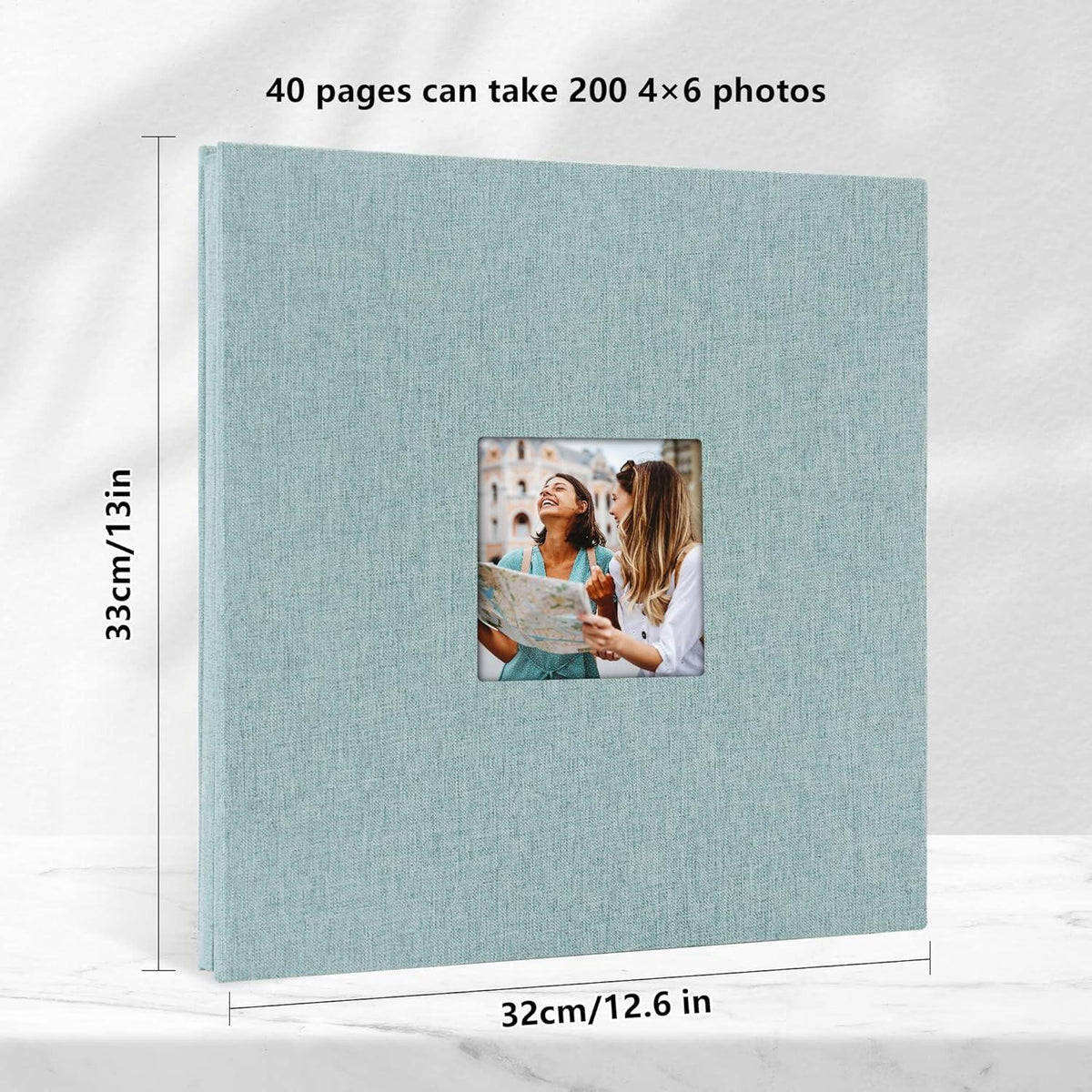 Fotoalbum Selbstklebendes Großes Leinenalbum mit 40 Seiten