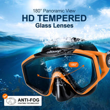 Schnorchelset Erwachsene 3 in 1 Anti-Fog Taucherbrille Dry
